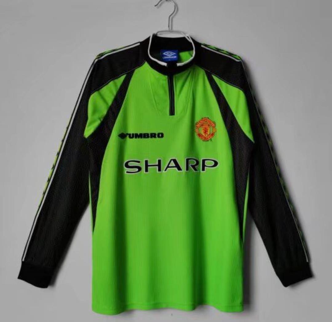 AAA Quality Manchester Utd 98/99 GK Green Long Jersey